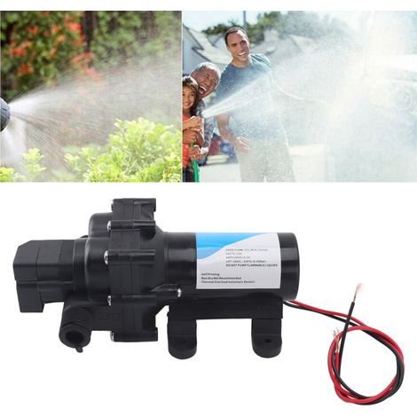 Pompe de transfert d'eau 12 V CC auto-amorçante avec brumisation et surpresseur, pompe à membrane électrique pour camping-cars et véhicules de loisirs (1/5)