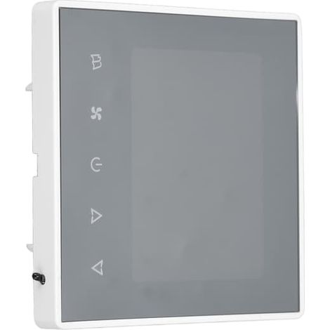 Thermostat numérique avec écran tactile LCD, régulateur de température intelligent pour climatiseur, idéal pour la maison et l'hôtel (220 V CA, blanc). (1/5)