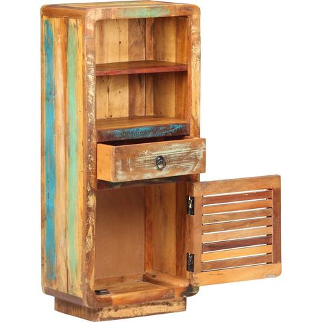 Maison Exclusive - Credenza Alta 45x32x110 cm in Legno Massello di Recupero (1/5)