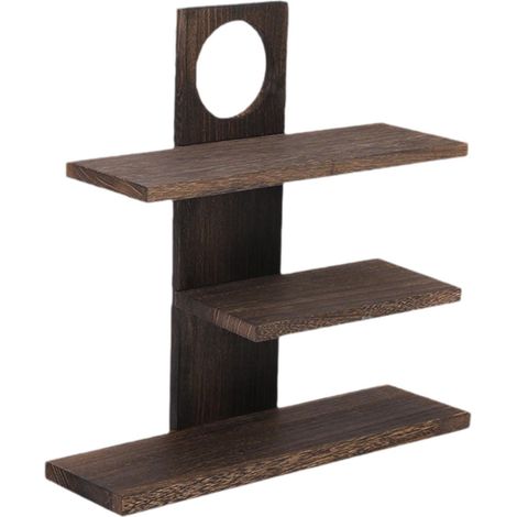 Rack À Tasses - Bois Massif - 40 x 40 cm - Pour Cuisine Bureau Salon - Organisateur Multicouche - 1 Pièce (1/5)
