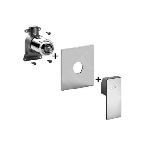 Paffoni Elle - Mitigeur encastré pour 1 sortie, chrome ELBOX010CR (1/2)