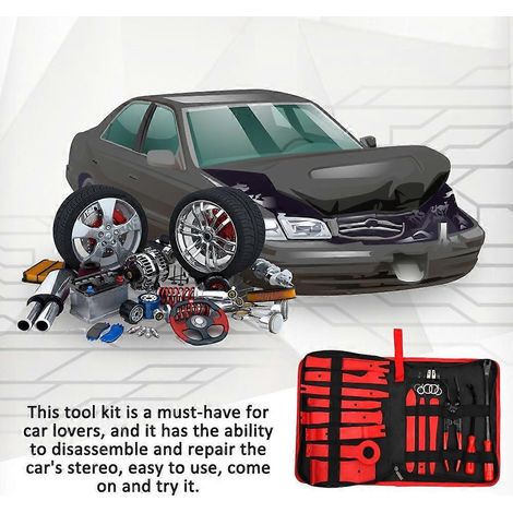 19-teiliges Auto-Audio-Radio-Innenraum-Türverkleidungs-DIY-Kunststoff-Demontage-Installations-Hebelwerkzeug-Reparatur H