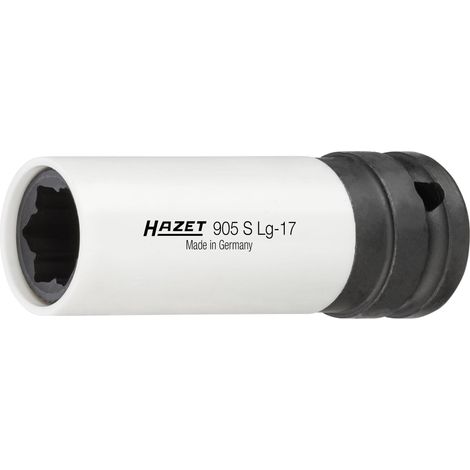 Hazet 905Slg-17 Inserto Chiave A Bussola Per Avvitatori Ad Impulso Profilo Speciale, Argento, Attacco Quadro, Cavo, 12.5 mm 1/2 di Pollice (1/4)