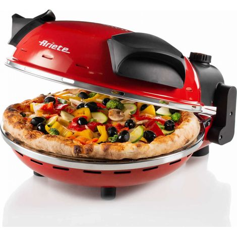 Ariete 909 Forno Pizza Elettrico Pietra Refrattaria 32 cm 1200 W 400 °C Timer 30 min colore Rosso (1/10)