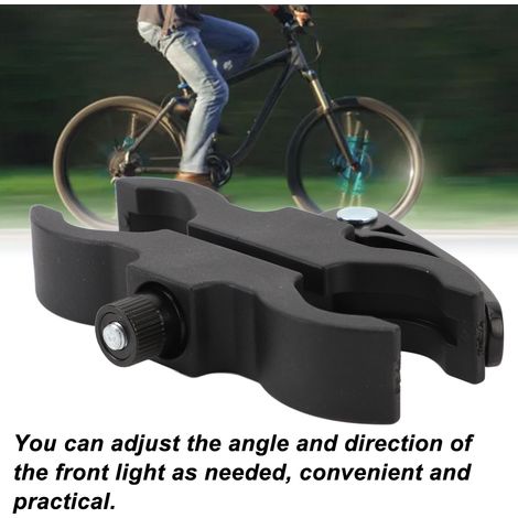 Soporte de aluminio y plástico para luz de bicicleta, modelo de 25-35 mm, con clip. (1/5)