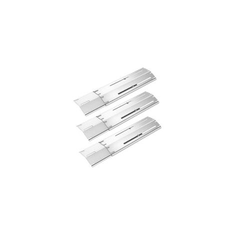 Crezuo Universal-Grillplatte aus Edelstahl 430, verstellbar von 29,7 bis 53,3 cm, für Grillabende