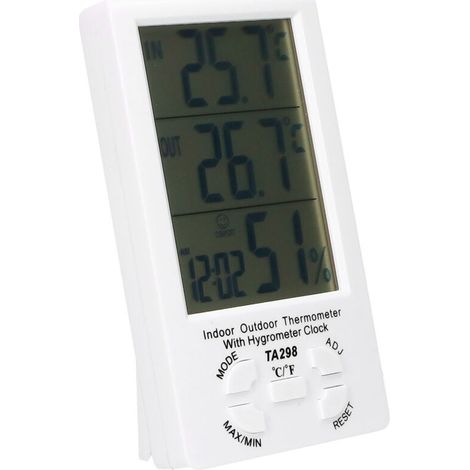Higrómetro de interior, termómetro electrónico digital y medidor de humedad con monitor de temperatura y humedad para el hogar, de DEBUNS (1/5)