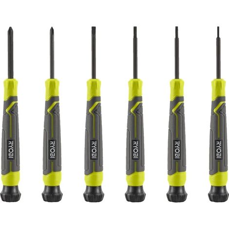 Ryobi RHSDSPC6 Präzisions-Schraubendreher-Set, Drehkappe, Anti-Oxidationsspitze (1/5)