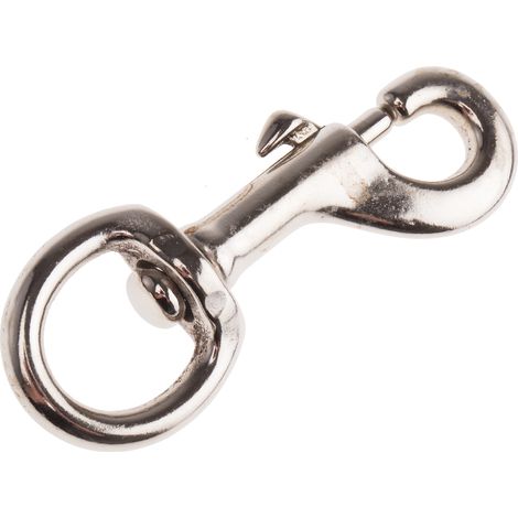 Rs Pro – Mousqueton pivotant en acier plaqué nickel – Diamètre 19mm – Charge maximale 200kg – Pour chantiers humides et espaces confinés