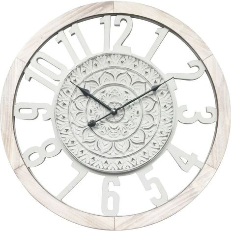 Horloge Murale Silencieuse Quartz de Qualité, Ronde Facile à Lire Horloge Murale Silencieuse OR (1/4)