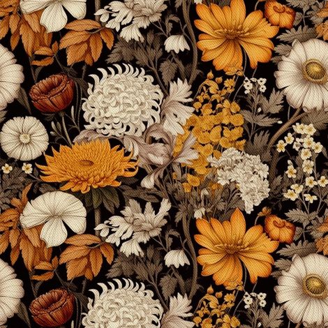 Dekorativer Outdoor-Stoff Oxford - Motiv Blumen I DX5419 (1/5)