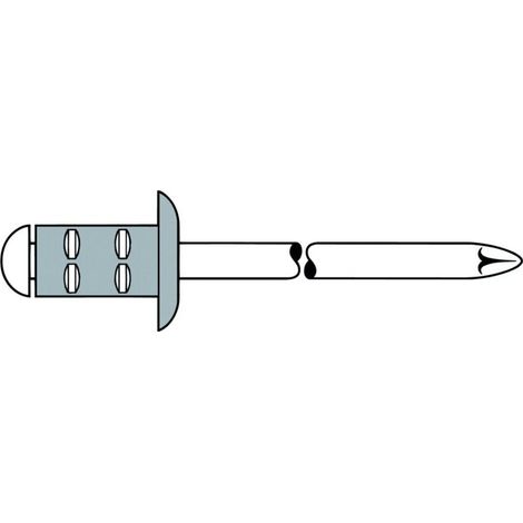Gesipa 1464831 Blindniete (Ø x L) 4 mm x 10 mm Edelstahl Aluminium 100 St. (1/2)