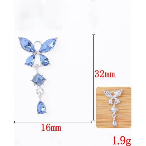 Accessoires pour cheveux (pinces à cheveux), création de bijoux DIY, 10 pièces, bleu clair (1/4)