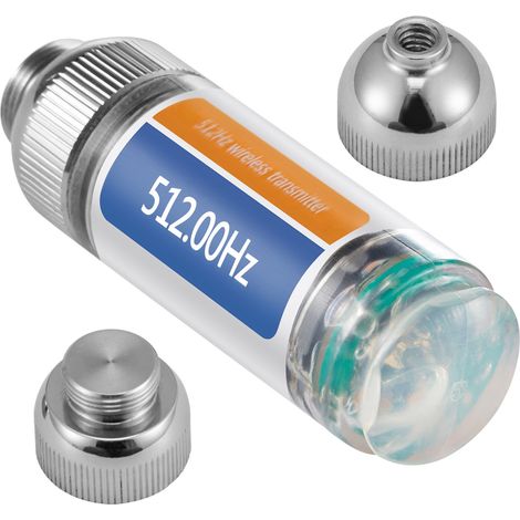 Localisateur sonde, 512 Hz, localisateur de drain rigide avec connecteurs 8/5" et 1/4-20" pour localiser, détecter les petits égouts et canalisations, conduite d'eau jusqu'à 25' de profondeur (1/5)