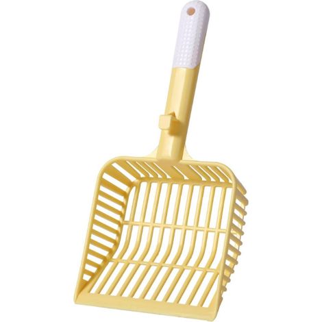 Litière en Plastique pour Chats Pelle Tamis Lève-Merde Chaton avec Longue Poignée Un Nettoyage Facile Et Efficace Cuillère Boîte