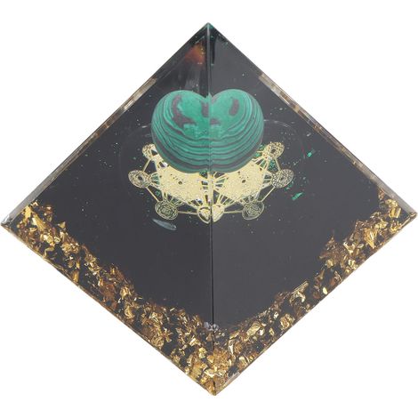 Pyramide en cristal de 6 cm, pyramide d'énergie positive, décoration de bureau pour la maison, générateur d'énergie de méditation et de guérison (1/5)