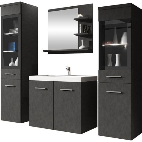 Conjunto de mueble de baño Sarasota 141, Madera gris