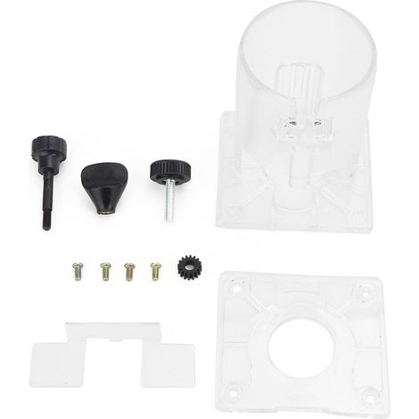 Base en plastique transparent pour défonceuse et affleureuse, accessoire de protection pour outil électrique (épaissi) (1/5)