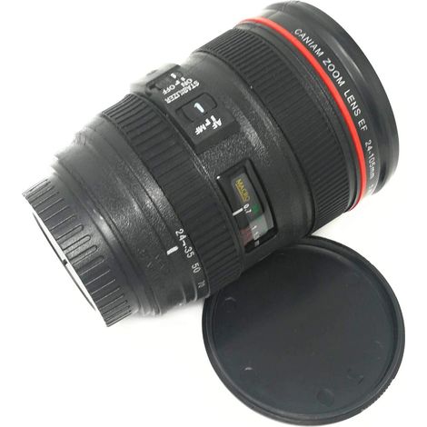 tempo di saldi Tazza A Forma Di Obiettivo Di Una Fotocamera Reflex X Caffè Latte Acqua 0,35 L (1/4)