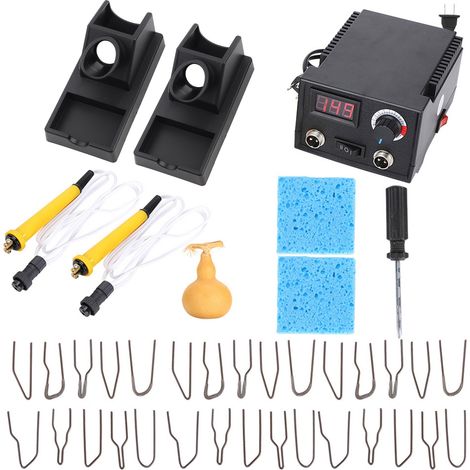 Kit de pyrogravure professionnel avec température réglable, fer à souder pour courge et planche (prise américaine 110V) (1/5)