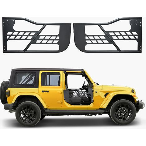 Tube porte pour Jeep, 2 portes, porte tubulaire pour Jeep de style chasse avec charnières robustes et loquet OE, coussinets en caoutchouc et tube en acier trempé, pour Jeep Wrangler JK 2007-2018 (1/5)