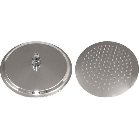 SOFFIONE DOCCIA INOX TONDO D 200 MM- 1,0 pz