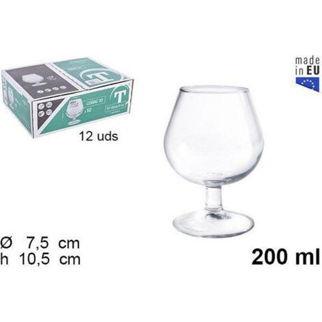 20 cls copa coñac tensionada hostelvia vicrila similar duralex - caja 12 unidades