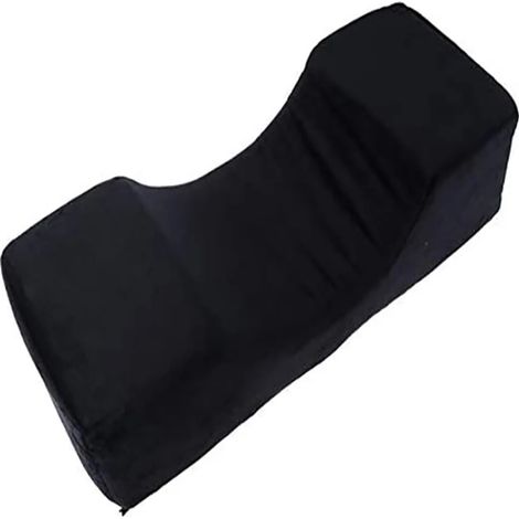 Cuscino per ciglia Supporto per il collo Cuscino per innesto di ciglia Ciglia finte morbide Cuscino per estensione di ciglia in memory foam con borsa Salone di trucco (Nero) (1/3)