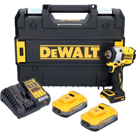 DeWalt DCF 921 H2T Akku Schlagschrauber 18 V 400 Nm 1/2" Brushless + 2x Powerstack Akku 5,0 Ah + Ladegerät + TSTAK (1/5)