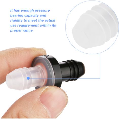 Clapet anti-retour 10 mm 3/8" pour air, gaz, liquides (coque PP, joint silicone) (1/5)