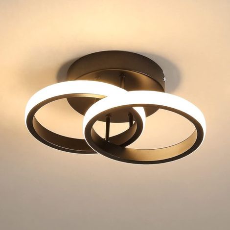 Lámpara de techo - "Lámpara de techo LED redonda moderna con luz blanca cálida - ¡Perfecta para la sala de estar, el dormitorio y la cocina" (1/5)