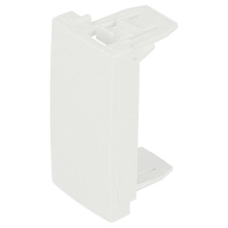 Obturateur enclipsable - 1 module - Couleur matériel - Blanc
