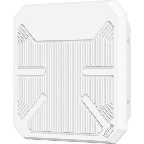 Point d'accès extérieur WiFi 6 AX3000 double bande longue portée avec PoE et étanchéité IP67, routeur sans fil extérieur 2,4 GHz/5 GHz (États-Unis) (1/5)