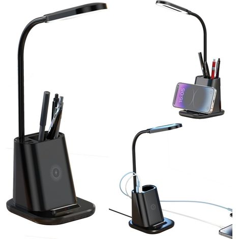 Lampe LED, 15W, finition noire, pour une utilisation intérieure ou extérieure, avec une application pratique dans différentes situations.-AquaForge (1/5)