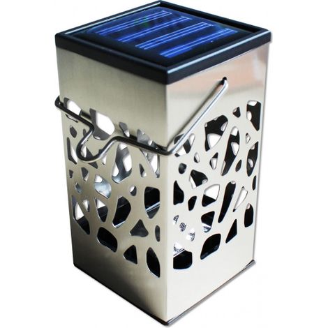 Solar-LED-Flammenlampe POWERplus Frettchen Edelstahl Garten