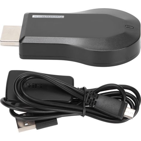 Récepteur d'affichage WIFI 1080P HD avec sortie audio et interface multimédia pour miroir d'écran de téléphones et tablettes