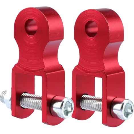 2 Extension d'amortisseur, Aluminium, Vis incluses, Rehausseur de siège, Pour moto (1/5)