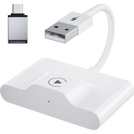 Adaptateur CarPlay sans fil pour iphone Dongle Carplay sans fil, WiFi Plug Play 5GHz, mise à jour en ligne Entailler (1/4)