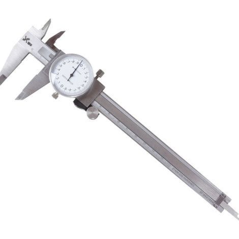 200mm (8 inch) Silver Vernier Caliper, Precision Stainless Steel Measuring Head, Shock Resistant and Lockable, 4-Way Micrometer 401231 (1/3)
