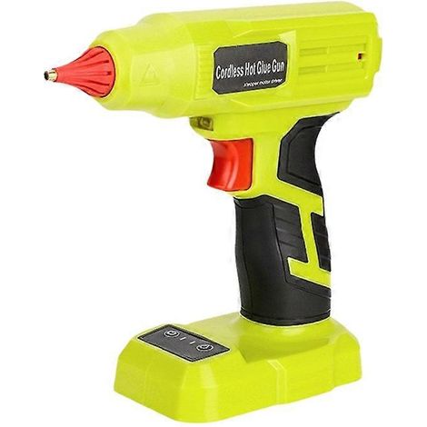 Pistolet à colle thermofusible sans fil 20 V, alimenté par batterie, affichage numérique, température réglable, colle forte, compatible avec les projets de bricolage CR (1/5)