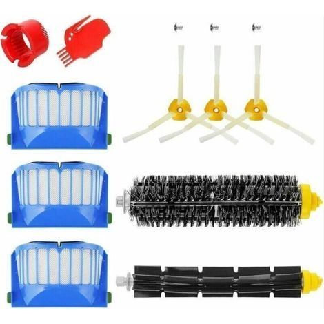 Accessoires kit pour iRobot Roomba 600 série 671 692 694 697 698 650 651 660 690 Rouleau de filtre à brosse balai Pièces de rechange (1/5)