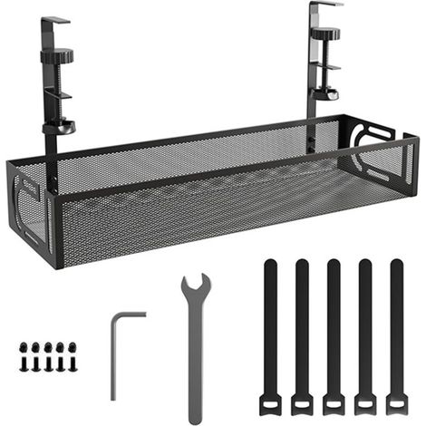 Kabelmanagement für den Schreibtisch – Kabelorganizer ohne Bohren – Kabelhalterung für den Schreibtisch – Kabelbox für Büro und Zuhause (1/5)