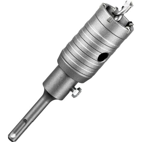 Scie Cloche Beton Couronne de Forage 40 mm SDS Plus M22 Filetage Couronne Carotteuse Foret Tige 110mm Foret Pour Scie Murale Set de Scies Cloche pour Maçonnerie Pierres Naturelles Grès Marbre (1/5)