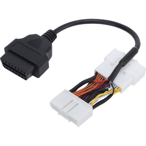 Cavo per auto leggero 12-24 V, buona conduttività, connettore diagnostico portatile OBD2 ABS. (1/4)