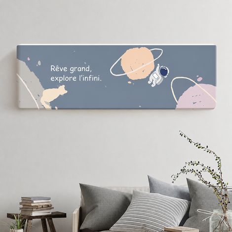 Housse de climatiseur mural en tissu motif Voyage spatial 120 g réf 1922 120 g – Livraison gratuite