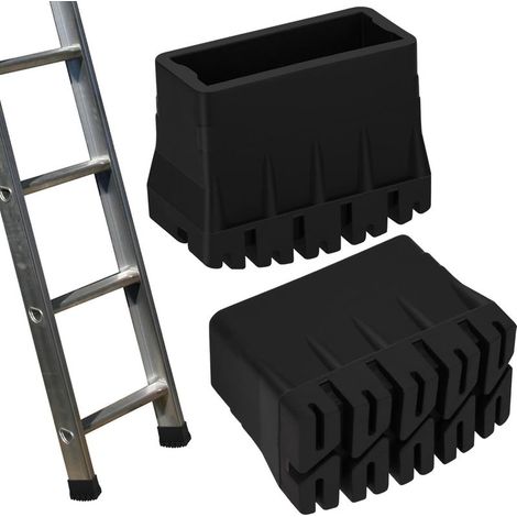 Embout Pied Escabeau Patin Echelle Pieds Caoutchouc Escabeau Capuchons de Pied D'échelle en Caoutchouc pour Échelles Droites - Résistants aux Températures Élevées et à l'usure (2Pcs, 25 60mm)