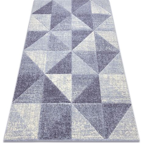Teppich FEEL 5672/17944 Dreiecke beige/violett purple 80x150 cm