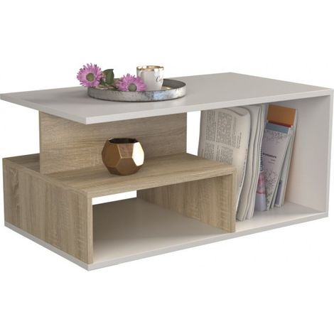 SIENNE Modern coffee table living room bedroom office Table top : 90x51x1,6 Height : 43 cm Minimalist design (1/2)