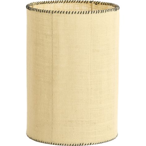Pantalla de lámpara - marrón - Seloto - textil - Ø 25cm - E27 - (1/4)