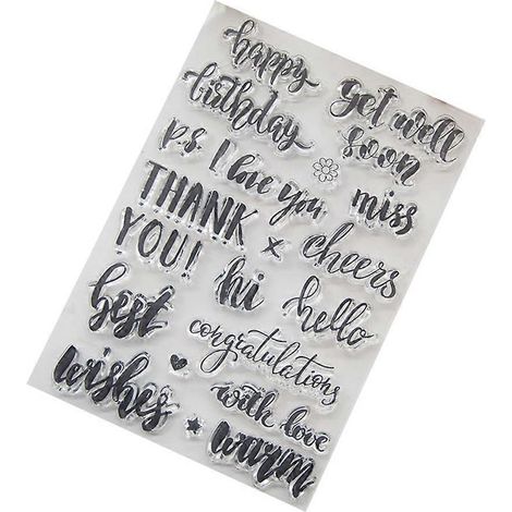DIY-Silikonstempel „Beste Wünsche“ mit Haftversiegelung zum Prägen von Scrapbooks und Albumdekorationen (1/5)